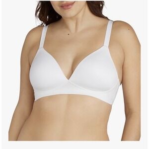 Bali  Cool Comfort Revolution Women's Wireless Bra, White - Style 3462 - Sz XL